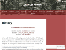 Tablet Screenshot of langleyalumni.org